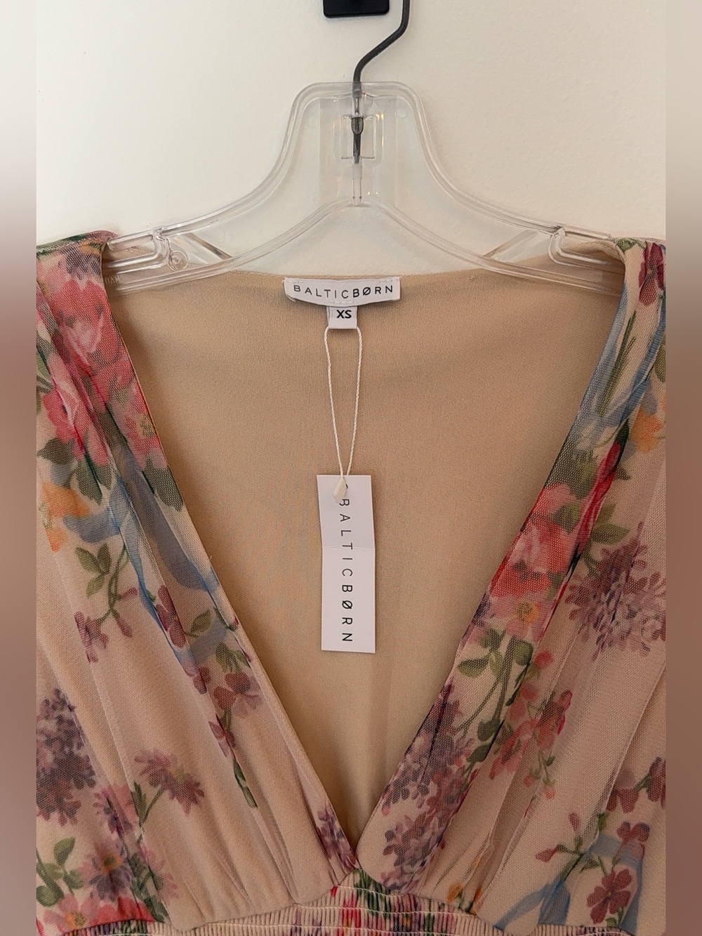 NWT Baltic Born Layla Tulle Maxi Dress Floral XS Wedding Guest - Picture 4 of 4